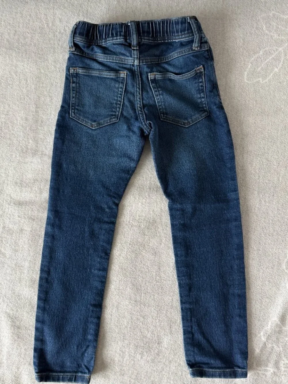 GAP Barrel Leg Pull-On 5 pocket Adjustable Waist Stretch Slim Denim Jeans